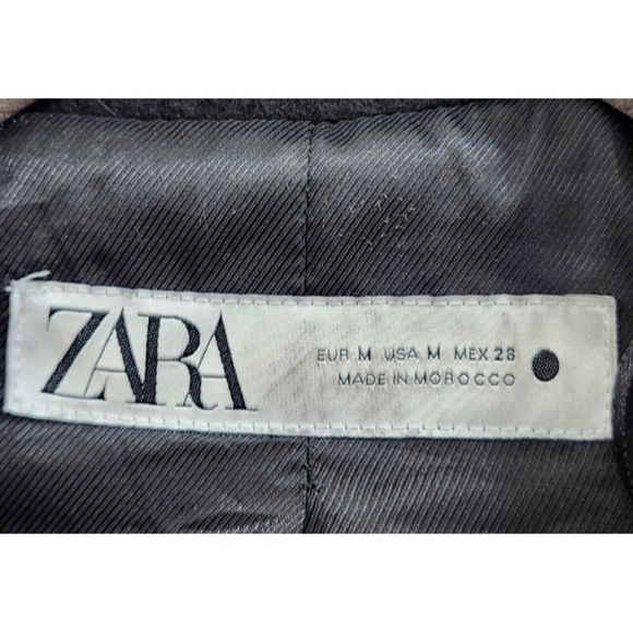 ZARA WOOL BLEND COAT WITH TOGGLES LIMITED EDITION BLACK SIZE M REF. 3057/783 - Picture 12 of 15